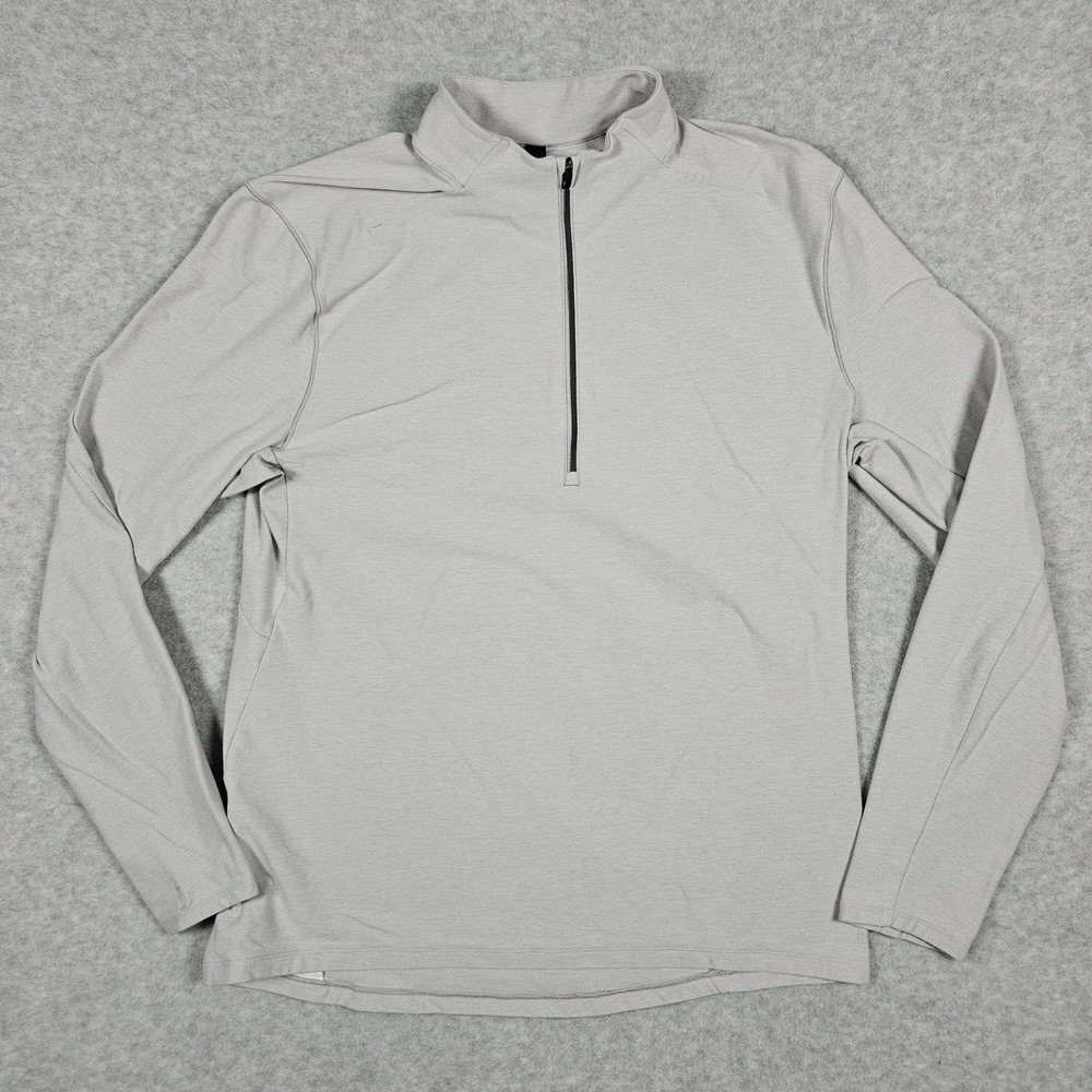 Lululemon Warm Surge 1/2 Zip (Men's XL) Gray Tech Golf Pullover Athletic Shirt